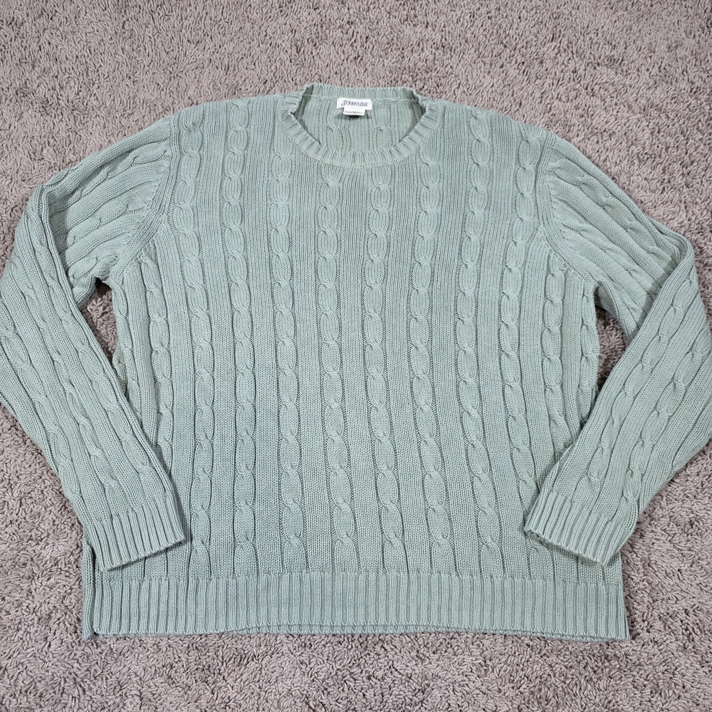 St. John's Bay Sage Womens Crewneck Sweater Size Large. Like New!